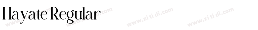 Hayate Regular字体转换